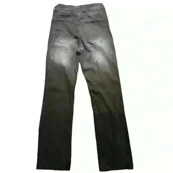 Black high waisted faded wash bootcut jeans size XS - Picture 8 of 12